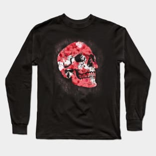 Floral Skull Long Sleeve T-Shirt